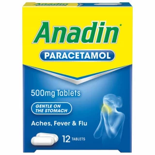 B&M Anadin Paracetamol Tablets 12pk 1 B&M Anadin Paracetamol Tablets 12pk