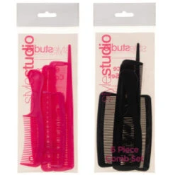 Hair Comb Set 6pc - Pink 17 Hair Comb Set 6pc - Pink -Daily Necessities Store 314933 style studio 6 piece comb set main