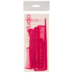 Hair Comb Set 6pc - Pink 16 Hair Comb Set 6pc - Pink -Daily Necessities Store 314933 style studio 6 piece comb set pink