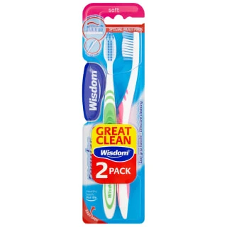 Wisdom Soft Toothbrush 2pk 1 Wisdom Soft Toothbrush 2pk