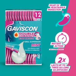 Gaviscon Double Action Liquid Sachets 12pk 11 Gaviscon Double Action Liquid Sachets 12pk -Daily Necessities Store 345488 gaviscon 12 x 10ml double action 10ml liquid sachets 2