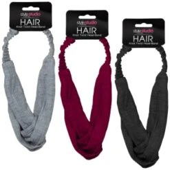 Style Studio Jersey Twist Headband - Pink -Daily Necessities Store 346013 jersey twist headband group