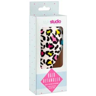 Style Studio Detangling Hair Brush - Leopard Print 4 Style Studio Detangling Hair Brush - Leopard Print - Image 4