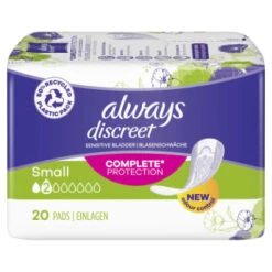 Always® Always Discreet Sensitive Bladder Pads 20pk