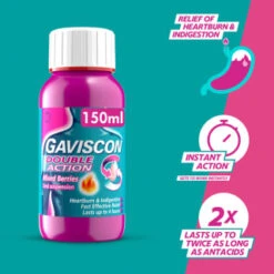 Gaviscon Double Action 150ml - Mixed Berries -Daily Necessities Store 379279 gaviscon 150ml double action mixed berries liquid 3