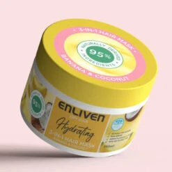 Enliven Hydrating 3-in-1 Hair Mask 350ml - Banana & Coconut -Daily Necessities Store 384888 enliven mask 350ml banana coconut