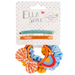 Ella Style Clips, Scrunchies & Elastics Set 6pk