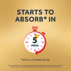 Nuromol Dual Action Pain Relief 200mg/500mg Tablets 6pk -Daily Necessities Store 388294 nuromol ibuprofen and paracetamol 6s 6